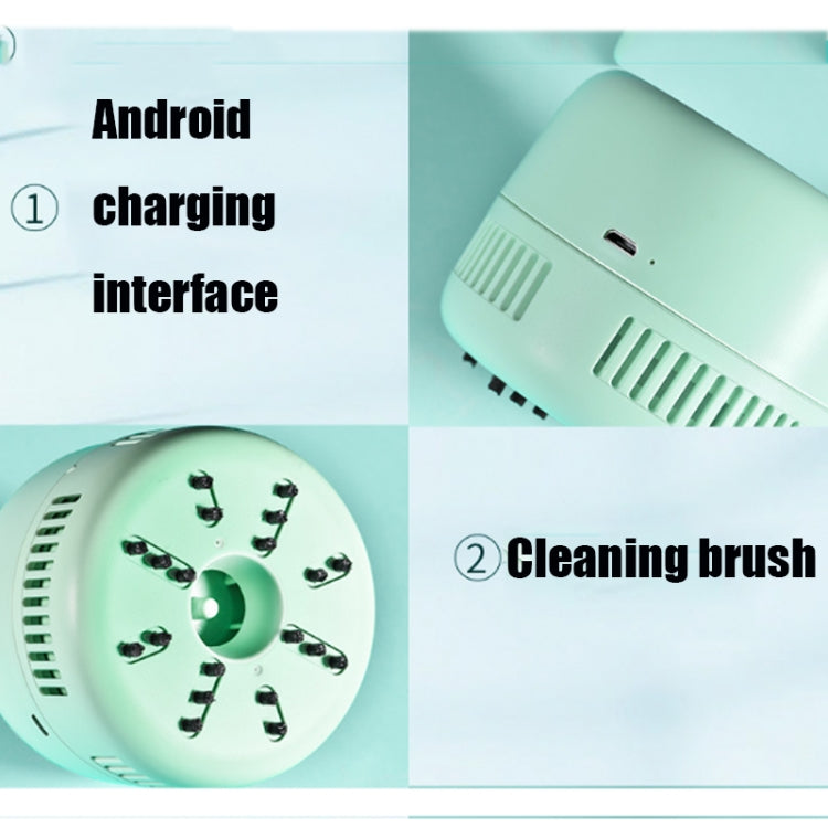 Portable Mini Vacuum Cleaner Desktop Debris Cleaning Student Charging Wireless Handheld Keyboard Cleaner(Pink)