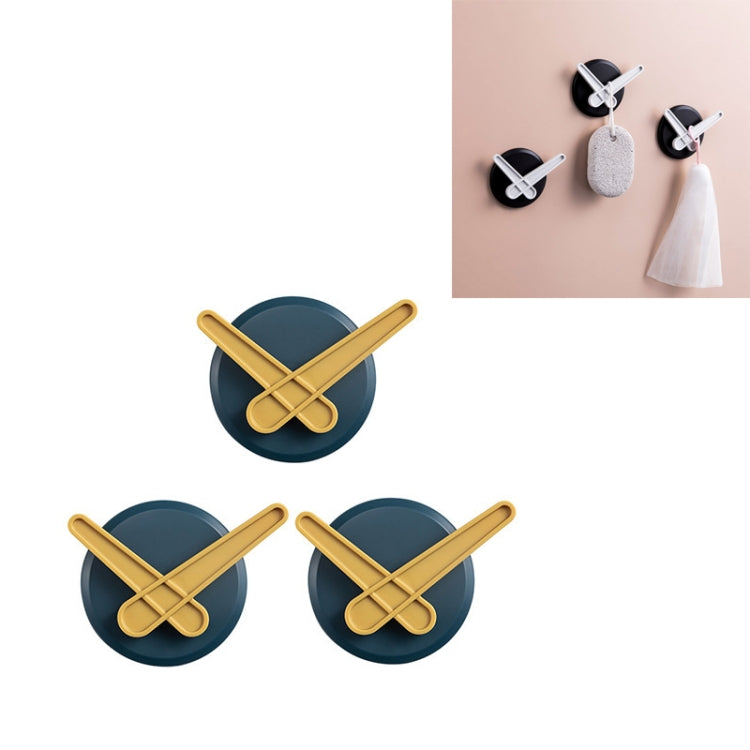 3 PCS Punch-Free Hook Adhesive Home Strong Bathroom Wall Door Key Decoration Sticky Hook