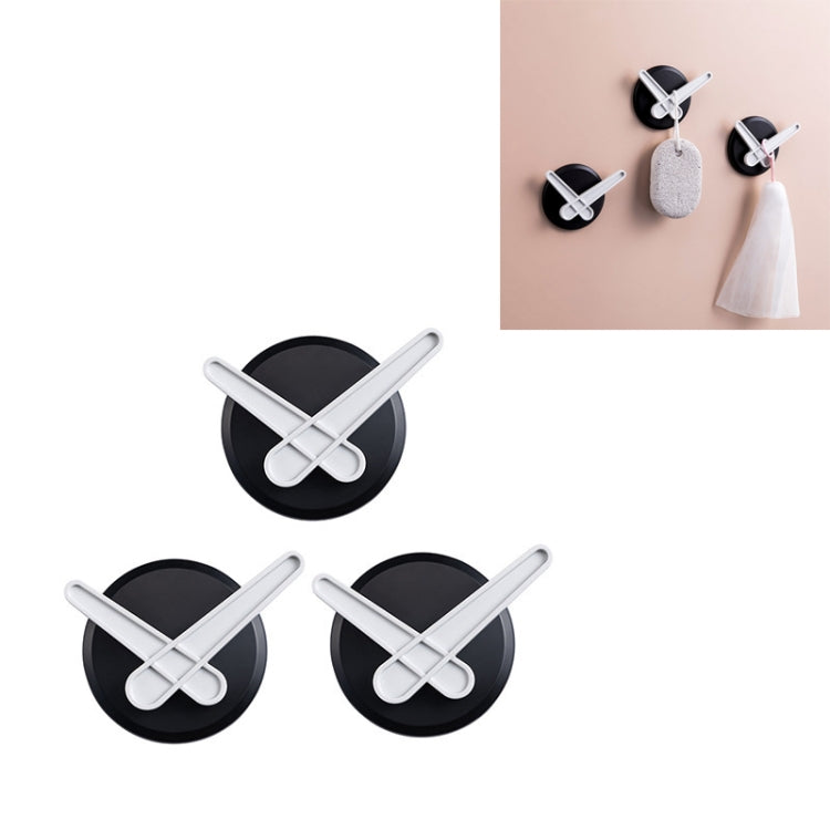3 PCS Punch-Free Hook Adhesive Home Strong Bathroom Wall Door Key Decoration Sticky Hook