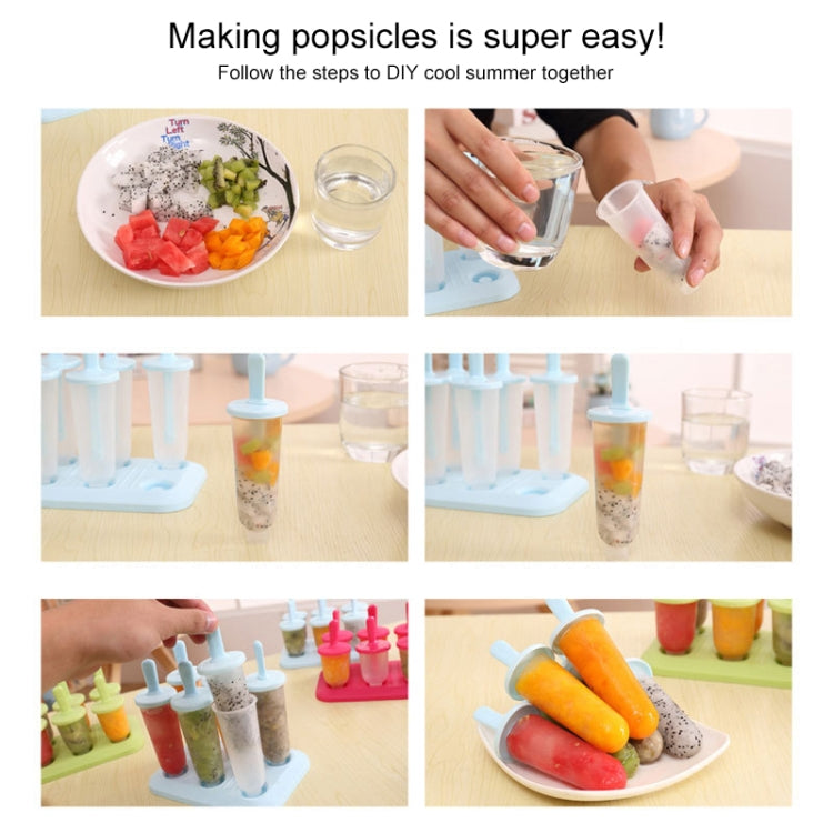 Summer DIY Creative Ice Making Box Popsicle Ice Cream Mould, Style:Popsicle