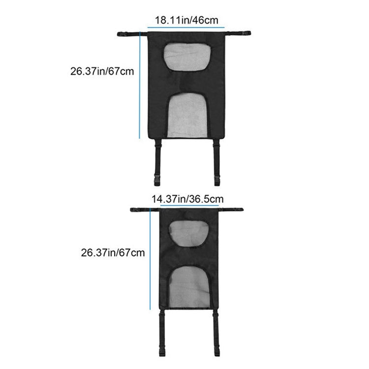 Car Front Seat Pet Isolation Net Dog Barrier IsolationFence, Size:S 46.5x67cm