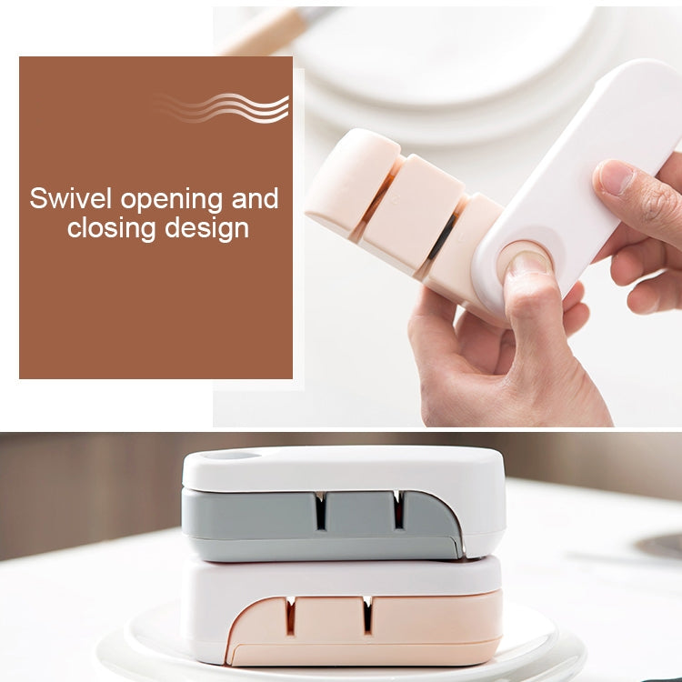 Household Kitchen Tools Fixed Angle Sharpener Quick Sharpener(Beige)