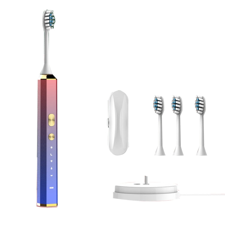 V6 Adult Magnetic Levitation Sonic Household Smart Electric Toothbrush Couple Soft Toothbrush, Style: Wireless Charge Model