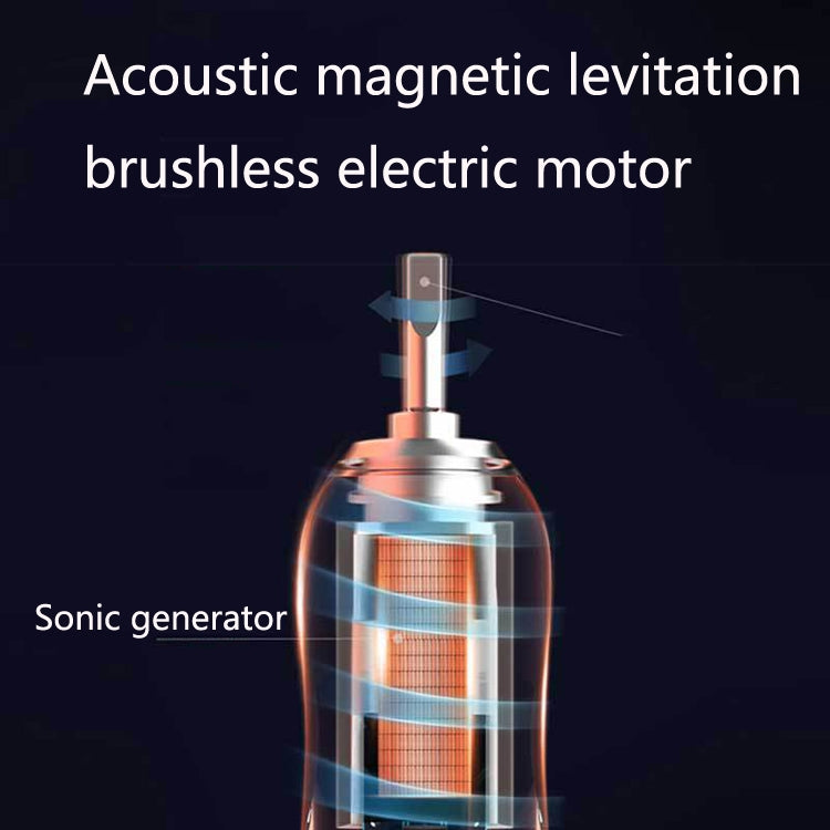 V6 Adult Magnetic Levitation Sonic Household Smart Electric Toothbrush Couple Soft Toothbrush, Style: Wireless Charge Model