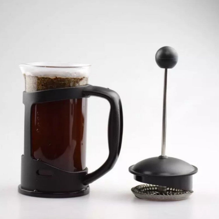 High Borosilicate Coffee Filter Pot Brewing Teapot Hand Punch Coffee Pot Milk Frother, Specification:350ml