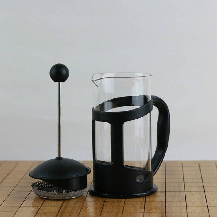 High Borosilicate Coffee Filter Pot Brewing Teapot Hand Punch Coffee Pot Milk Frother, Specification:1000ml