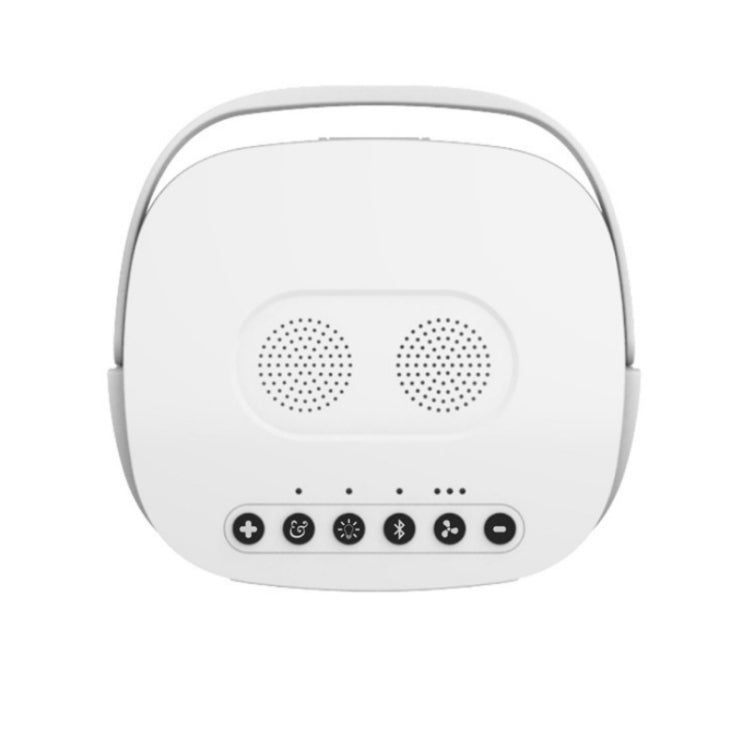 Multifunction Desktop Fan Portable Air Conditioner Cooler Air Purifier Humidifier Bluetooth Speaker with Disinfection Lamp(White)