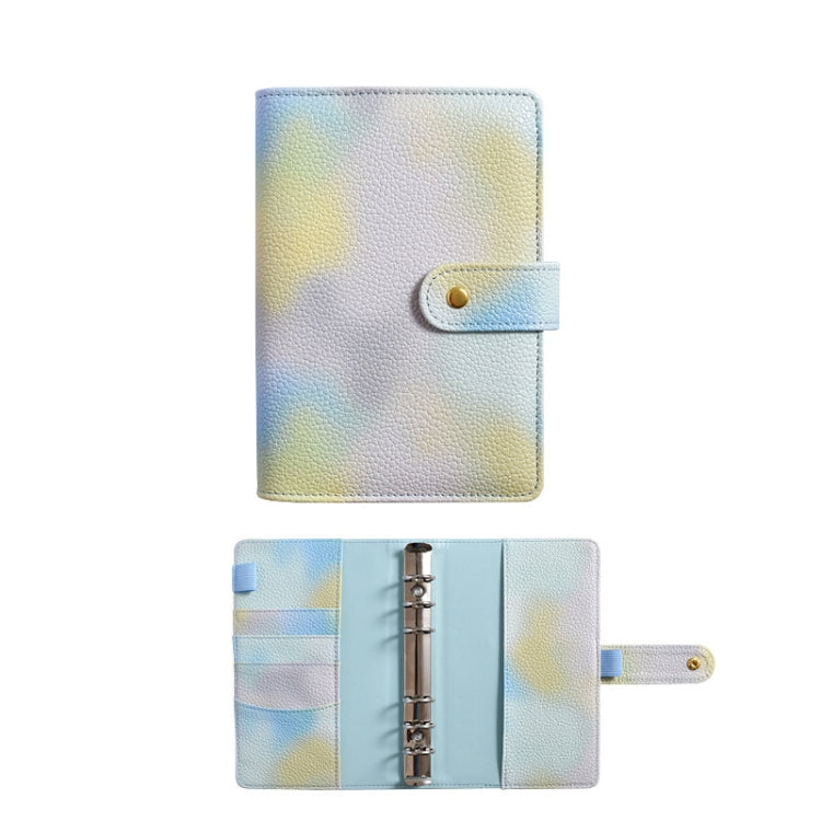 A7 PU Leather Macaron Notebook Symphony Pearl Paper Loose-leaf Cash Budget Book