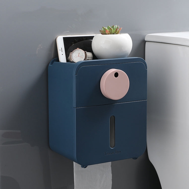 Toilet Tissue Box Wall-Mounted Waterproof Paper Box