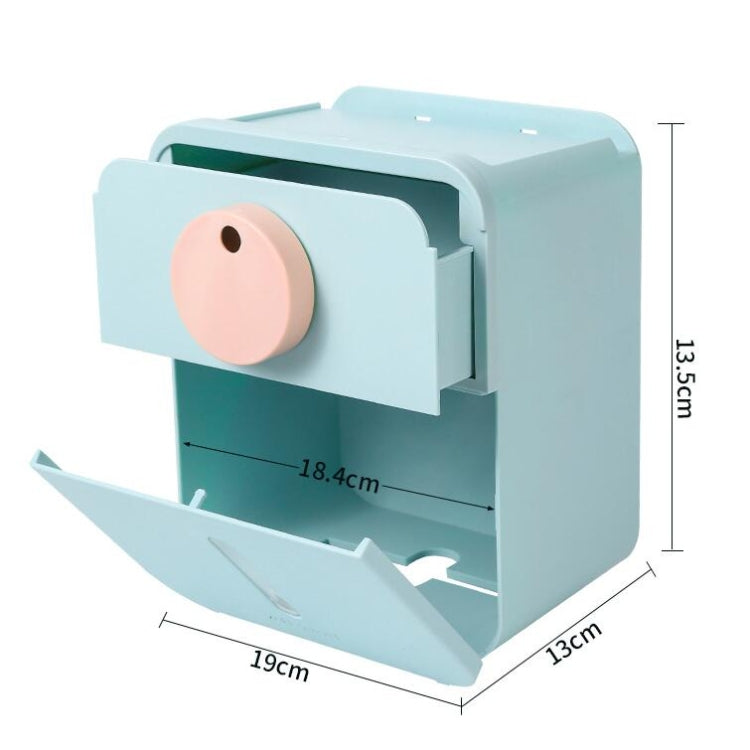 Toilet Tissue Box Wall-Mounted Waterproof Paper Box
