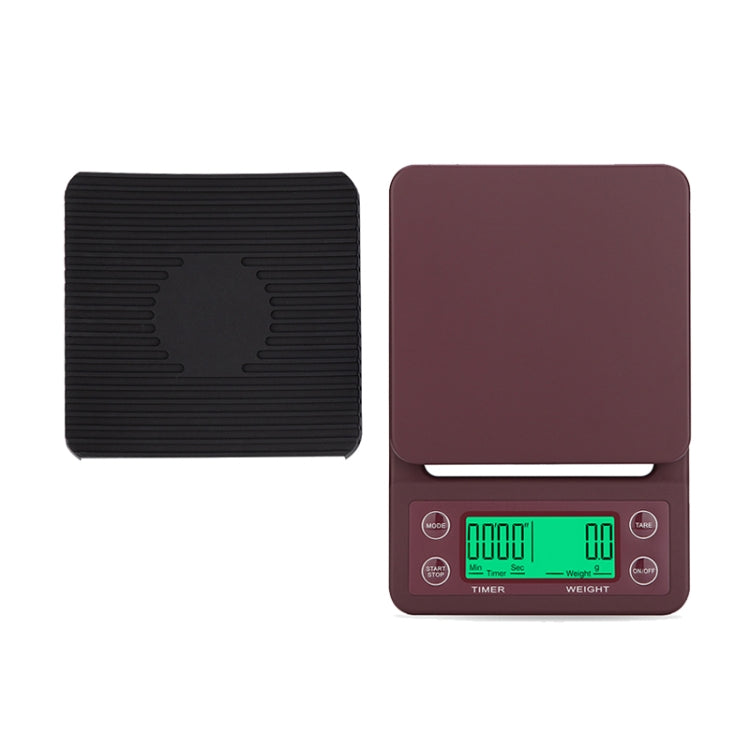 Hand Punch Coffee Scales Timing Electronic Timer Scale Kitchen Scales, Model:5kg/0.1g