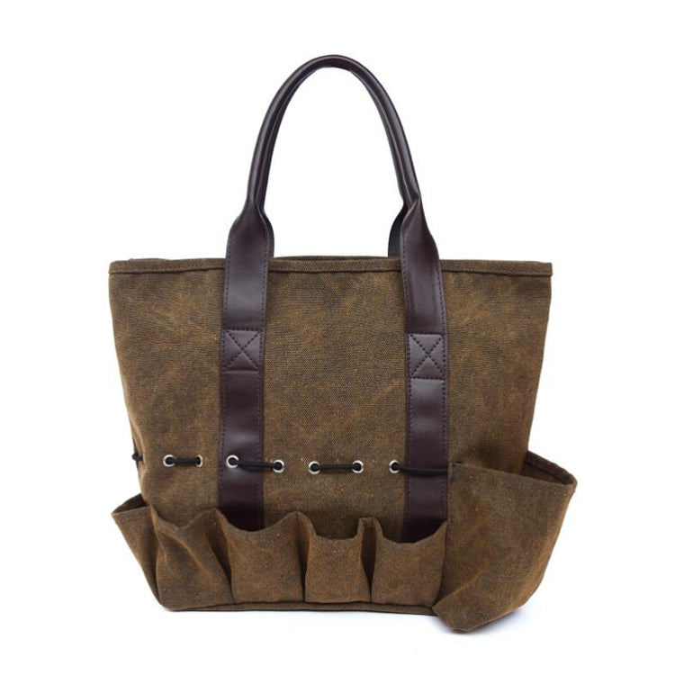 MTP-519 Mud Color Canvas Thickening Garden Tool Storage Bag