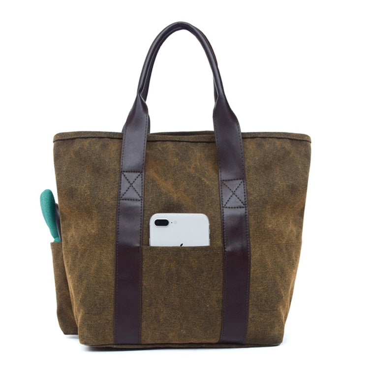 MTP-519 Mud Color Canvas Thickening Garden Tool Storage Bag