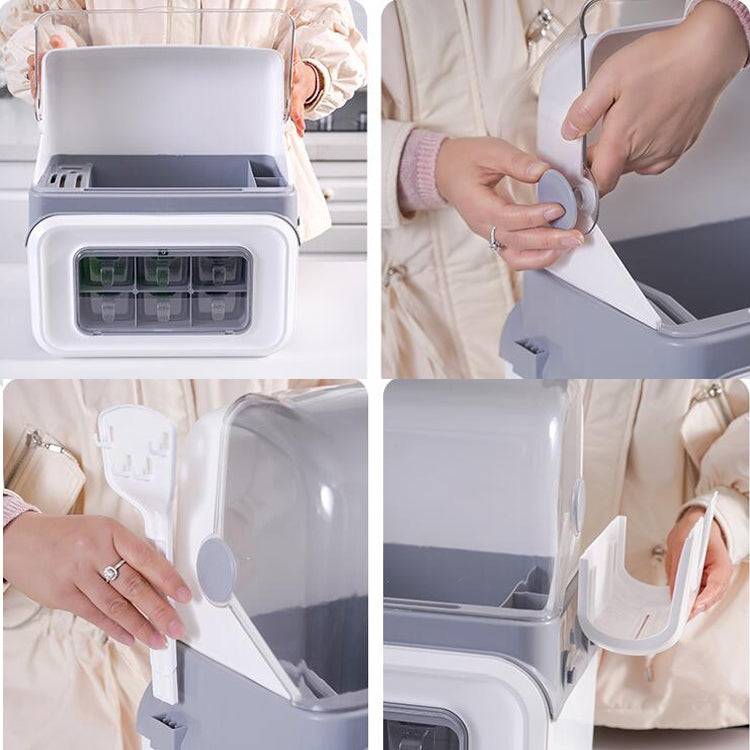 Household Seasoning Box Multifunctional Rack Knife Holder Pot Cover Storage Box, Style:Upgraded Version