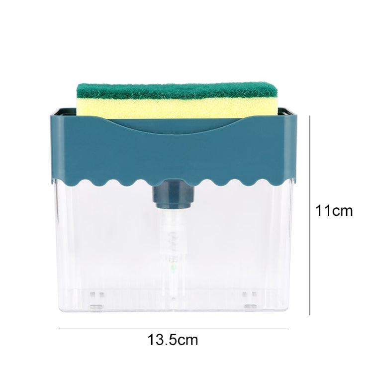 Cleaning Cloth Dishwashing Brush Liquid Box Kitchen Brush Detergent Mixer Press Plastic Soap Box