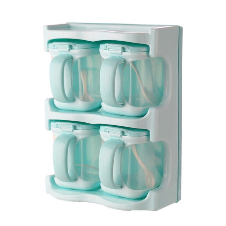 Plastic Seasoning Box Multi-purpose Combination Seasoning Rack Kitchen Supplies, Style:Four Grid