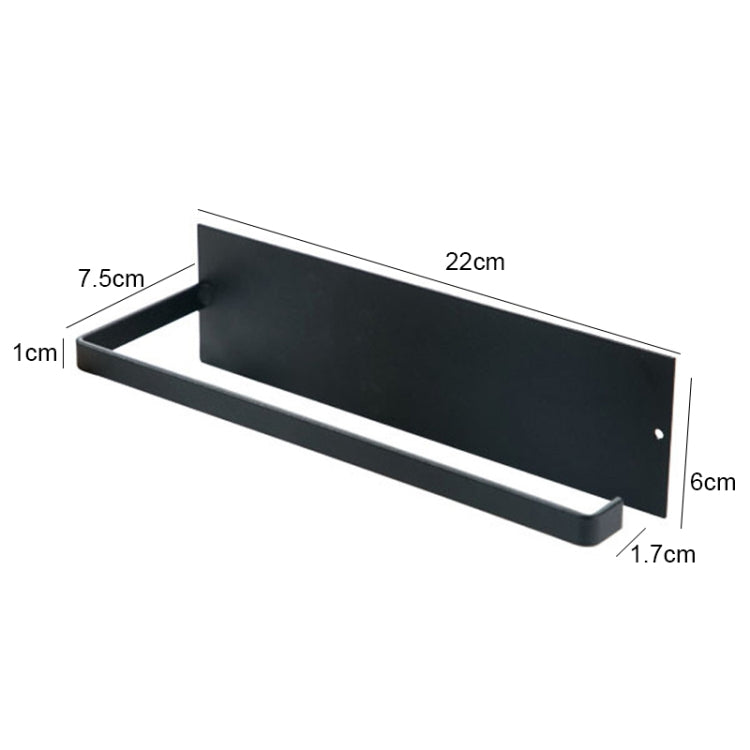 2 PCS Punch-free Wall-mounted Bathroom Kitchen Roll Holder Towel Rack