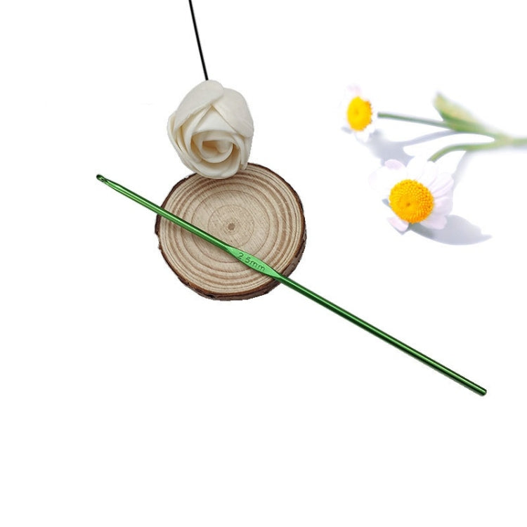 10 PCS Color Alumina Single Head Crochet Handmade DIY Knitting Tool Material, Specification:2.5mm