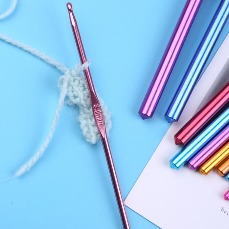 10 PCS Color Alumina Single Head Crochet Handmade DIY Knitting Tool Material, Specification:2.5mm