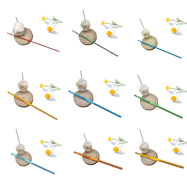 10 PCS Color Alumina Single Head Crochet Handmade DIY Knitting Tool Material, Specification:3.5mm