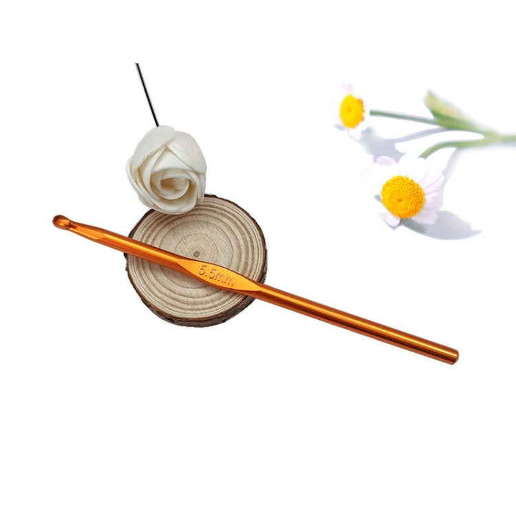 10 PCS Color Alumina Single Head Crochet Handmade DIY Knitting Tool Material, Specification:5.5mm
