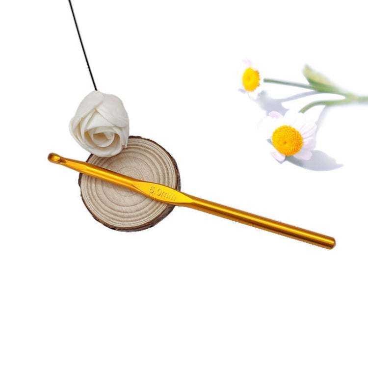 10 PCS Color Alumina Single Head Crochet Handmade DIY Knitting Tool Material, Specification:6.0mm