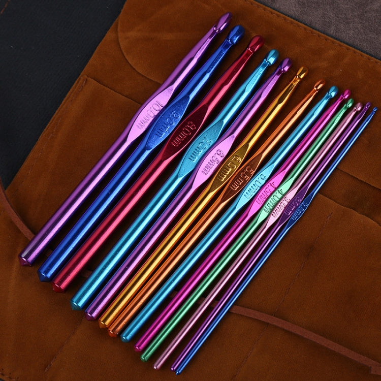 14 PCS/Set Color Alumina Single Head Crochet Handmade DIY Knitting Tool Material