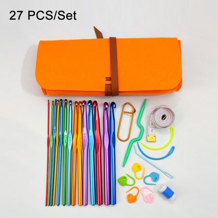 27 PCS/Set Color Alumina Single Head Crochet Handmade DIY Knitting Tool Material