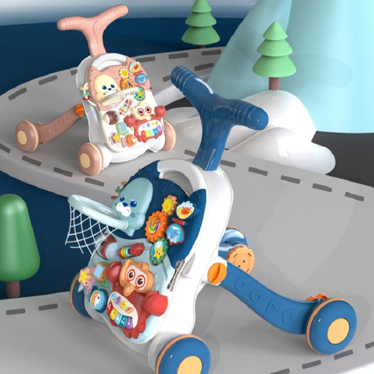 Multifunctional Baby Walker Trolley Anti-rollover Baby LearningTo Walk Kids Toys