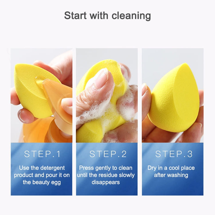 8 PCS Hydrophilic Wet And Dry Heart-shaped Non-latex Beauty Egg Set