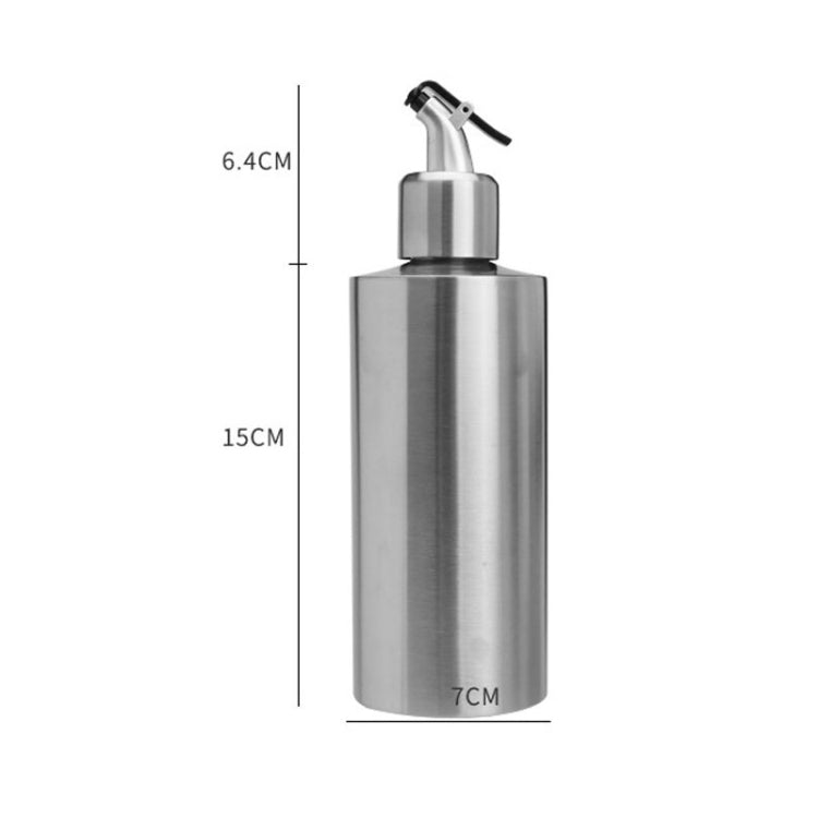 Cylindrical Seasoning Bottle Stainless Steel Oil Pot, Capacity:550 ml