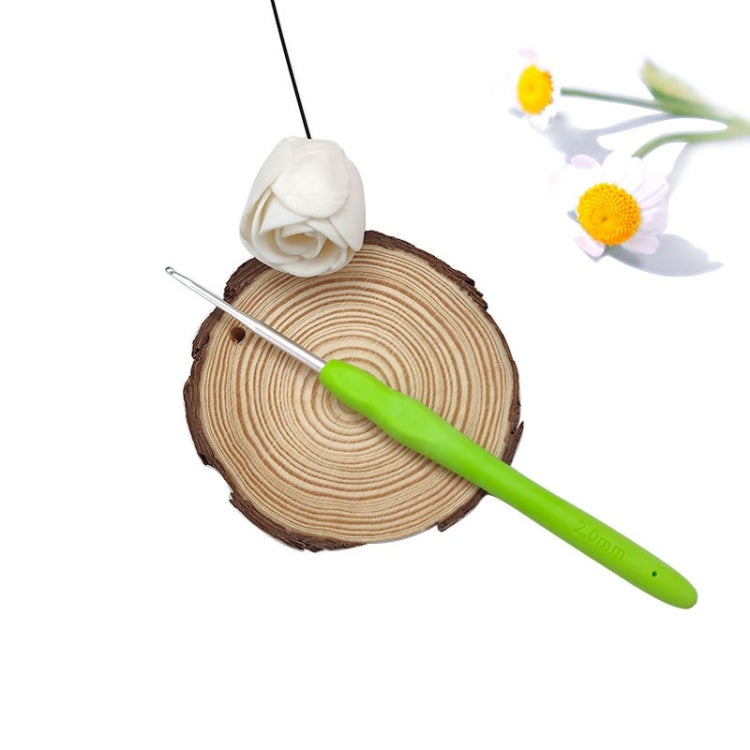10 PCS TPR Handmade DIY Sweater Knitting Crochet Tools Material, Specification:2.0mm