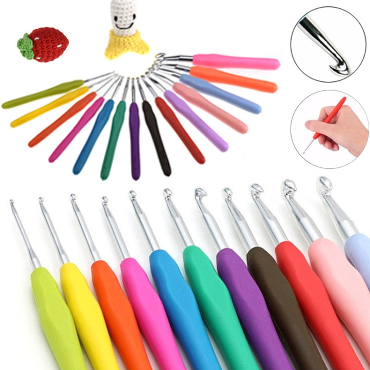 10 PCS TPR Handmade DIY Sweater Knitting Crochet Tools Material, Specification:2.0mm