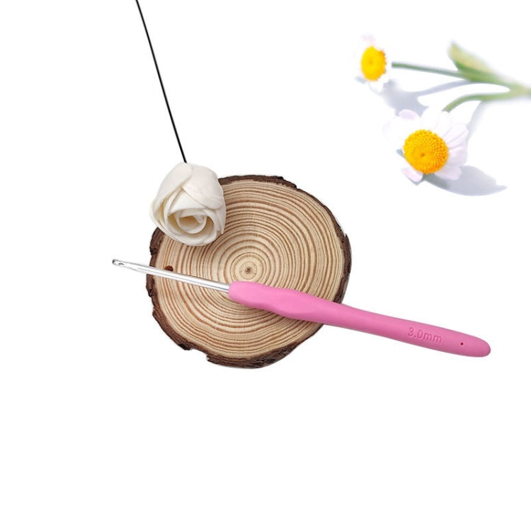 10 PCS TPR Handmade DIY Sweater Knitting Crochet Tools Material, Specification:3.0mm