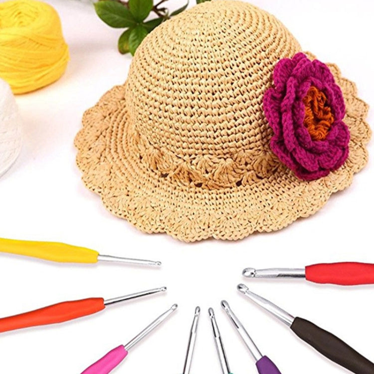10 PCS TPR Handmade DIY Sweater Knitting Crochet Tools Material, Specification:3.0mm