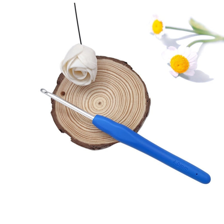 10 PCS TPR Handmade DIY Sweater Knitting Crochet Tools Material, Specification:4.0mm
