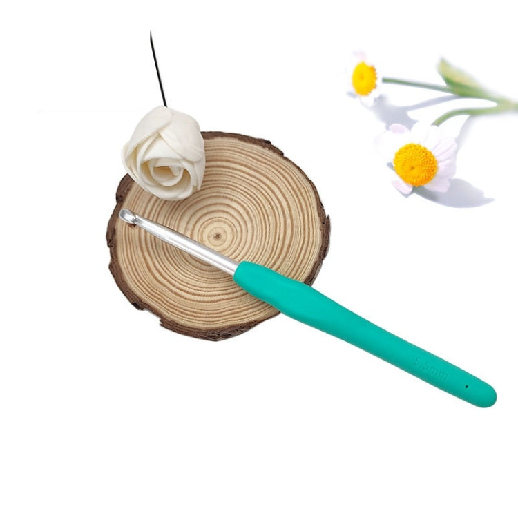 10 PCS TPR Handmade DIY Sweater Knitting Crochet Tools Material, Specification:5.5mm