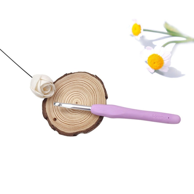 10 PCS TPR Handmade DIY Sweater Knitting Crochet Tools Material, Specification:6.5mm