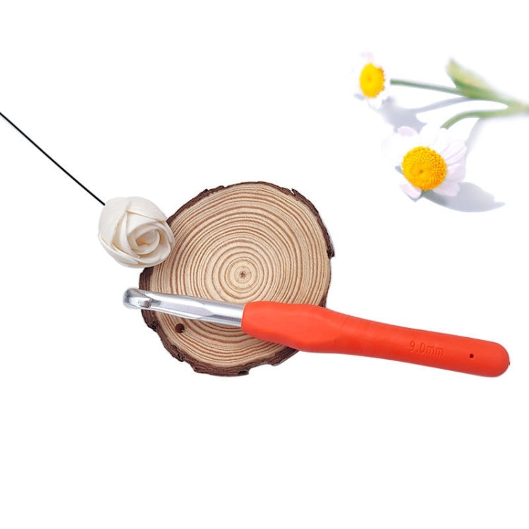 10 PCS TPR Handmade DIY Sweater Knitting Crochet Tools Material, Specification:9.0mm