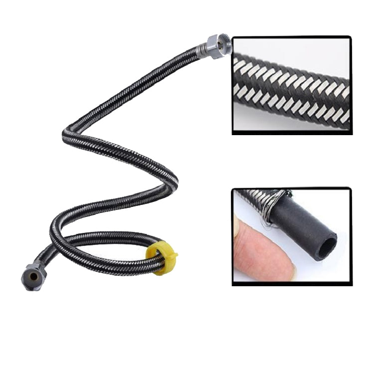 8 PCS 304 Stainless Steel Metal Weave High-pressure Explosion-proof Hot And Cold Water Inlet Hose, Size:20 cm