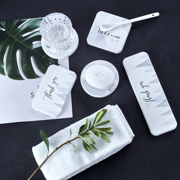 2 PCS Diatomaceous Earth Coaster Non-Slip Insulation Pad Wash Basin Waterproof Pad Ktchen Toilet Soap Tray Absorbent Pad, Style:Rectangle