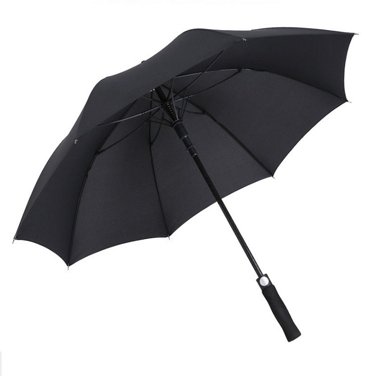 Impact-proof Rainproof Oversized Golf Umbrella Business Straight Pole Umbrella, Color:Black