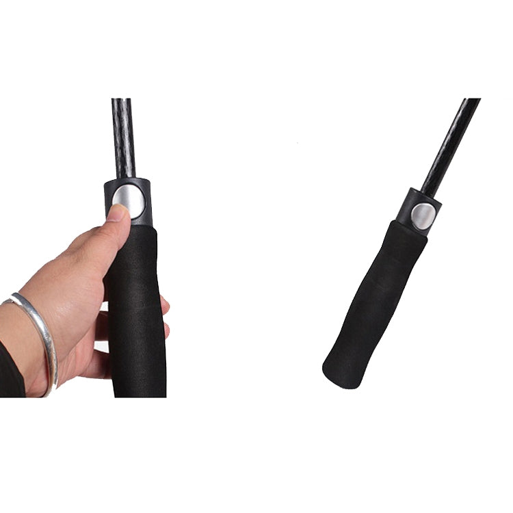 Impact-proof Rainproof Oversized Golf Umbrella Business Straight Pole Umbrella, Color:Black
