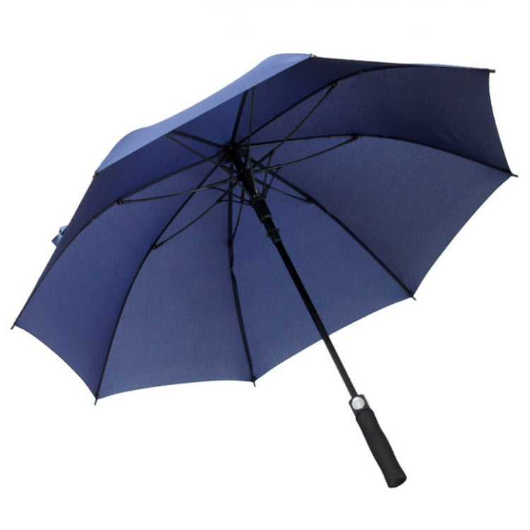 Impact-proof Rainproof Oversized Golf Umbrella Business Straight Pole Umbrella, Color:Dark blue