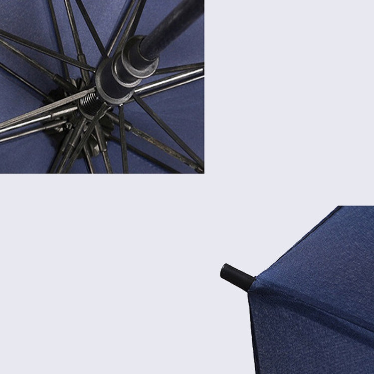 Impact-proof Rainproof Oversized Golf Umbrella Business Straight Pole Umbrella, Color:Dark blue