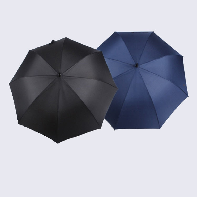 Impact-proof Rainproof Oversized Golf Umbrella Business Straight Pole Umbrella, Color:Dark blue