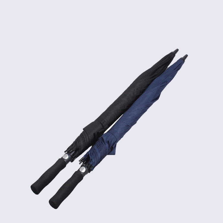Impact-proof Rainproof Oversized Golf Umbrella Business Straight Pole Umbrella, Color:Red wine