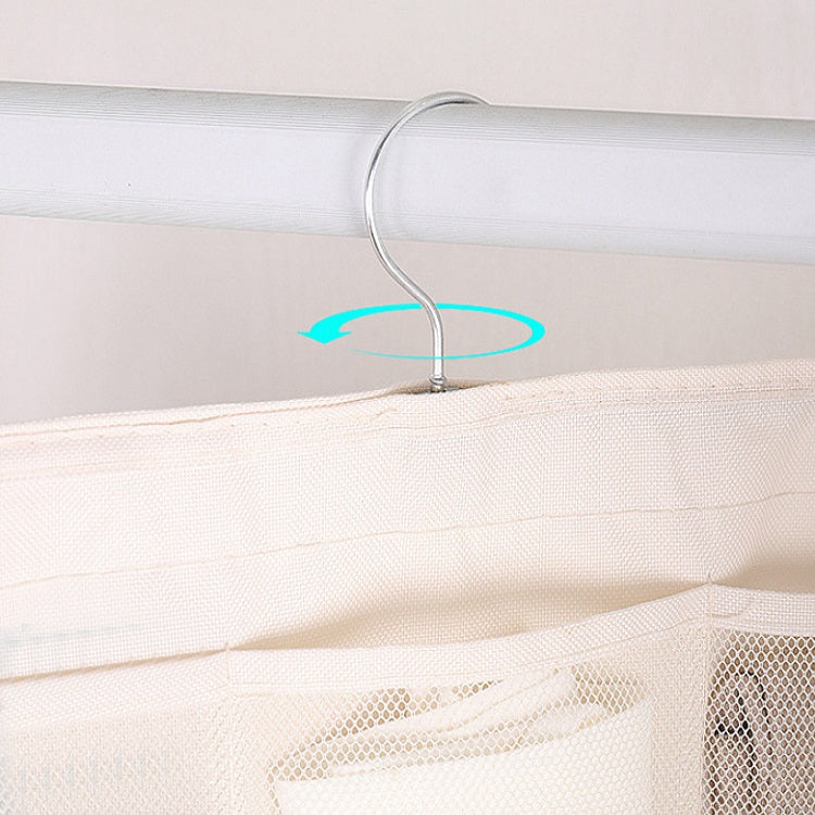 2PCS 30 Grid Double-sided Oxford Cloth Bra Underwear Panties Storage Hanging Bag, Style:Ordinary Models (5+10 grids)