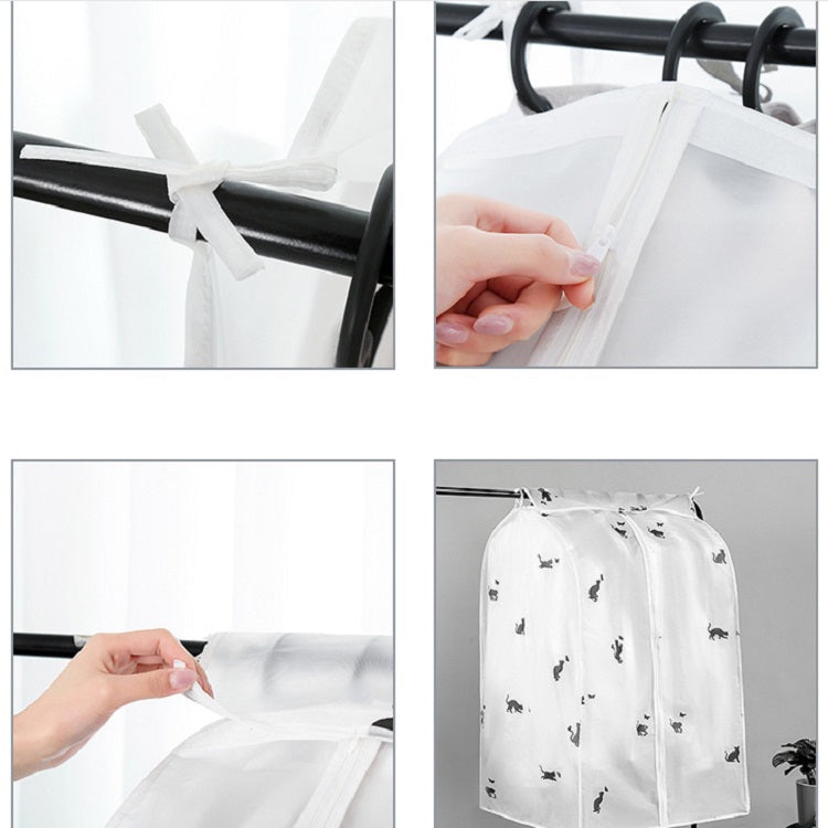2 PCS Simple PEVA Clothes Household Three-dimensional Dust Cover, Size:90x60x30 cm (standard small)