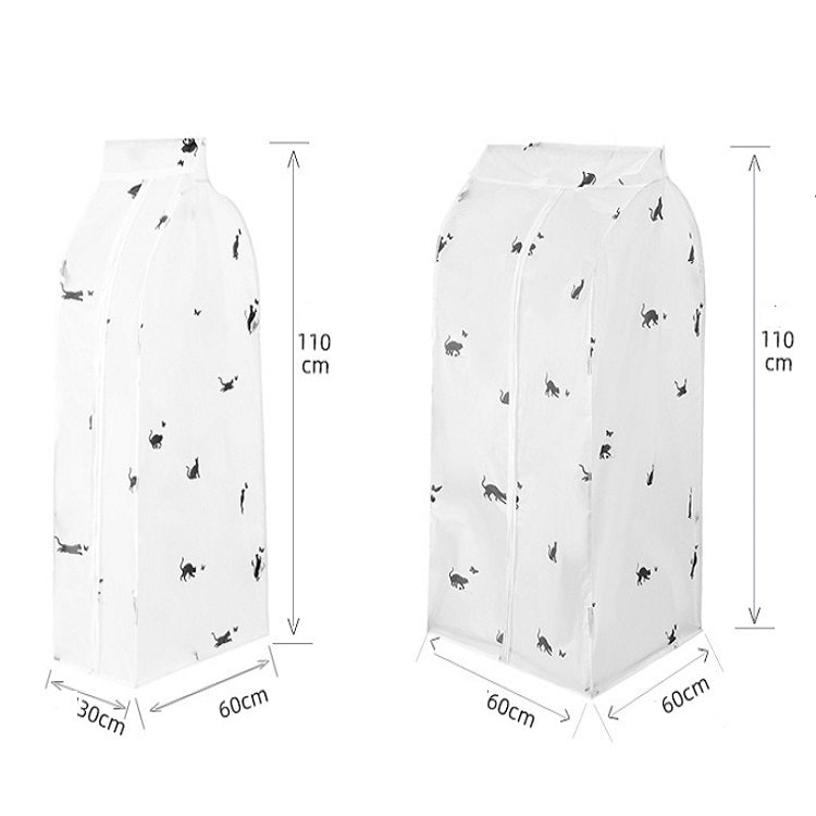 2 PCS Simple PEVA Clothes Household Three-dimensional Dust Cover, Size:110x60x30 cm (standard large)